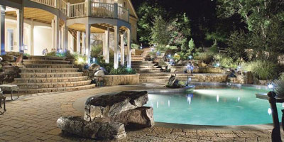 outdoor landscape lighting design and construction maryland
