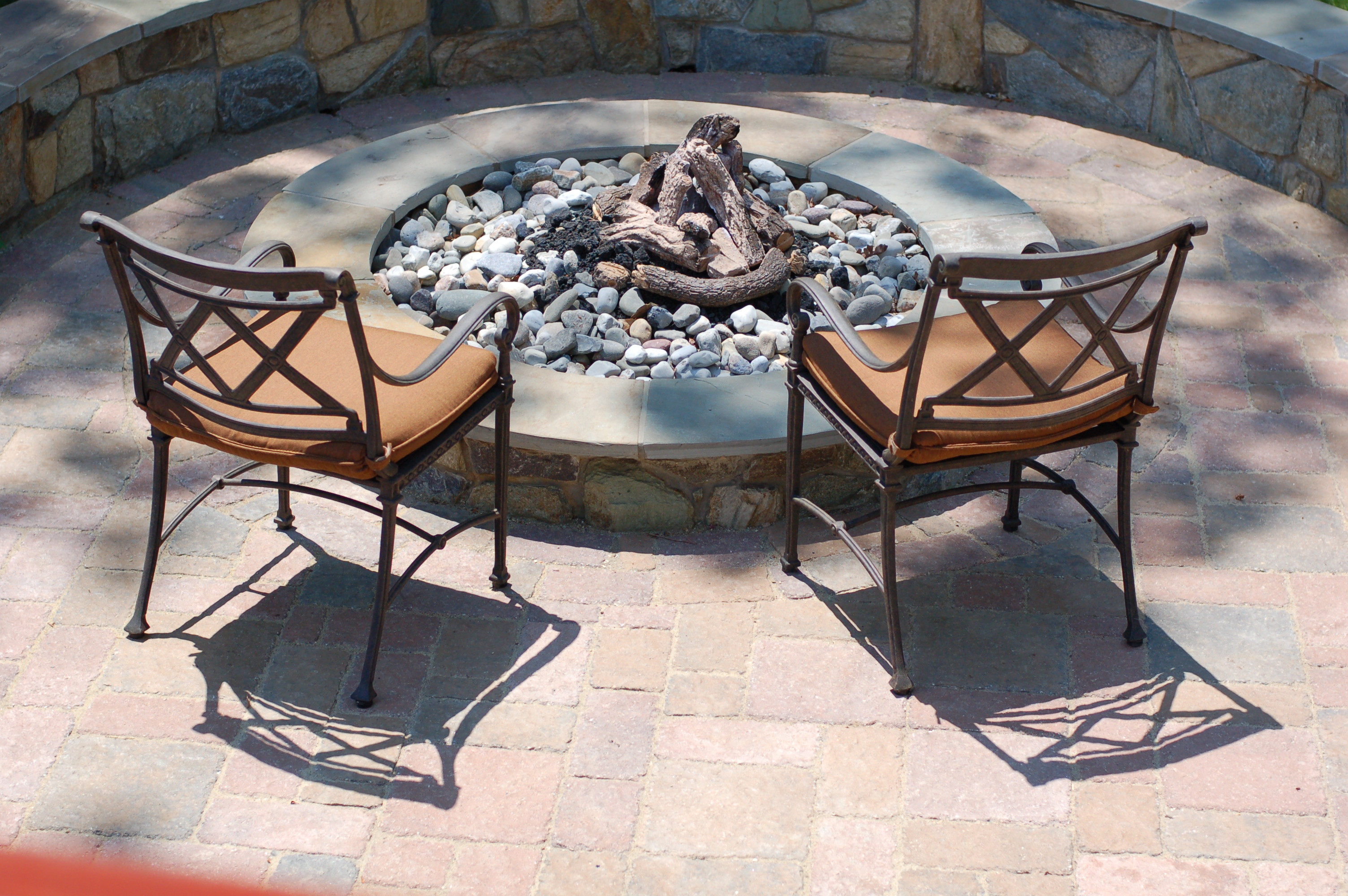 seating at fire pit