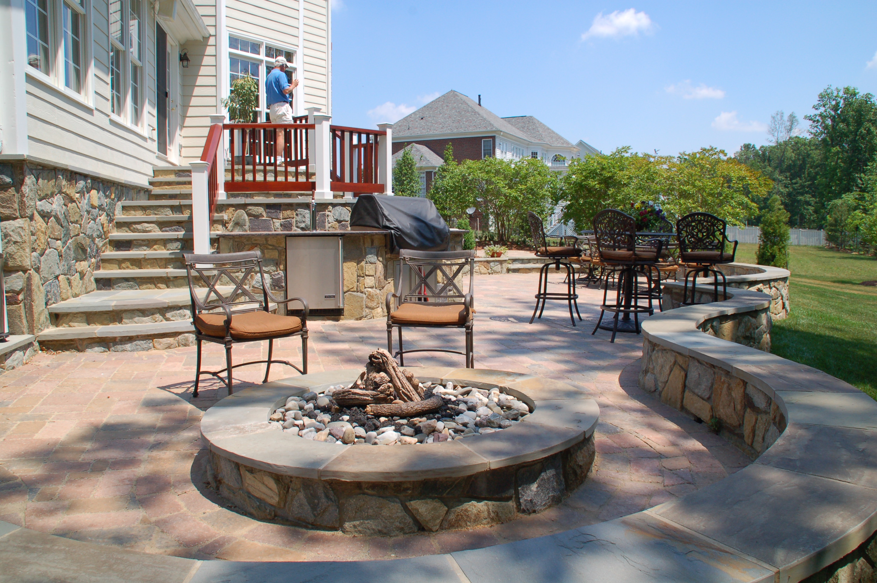 seating at fire pit